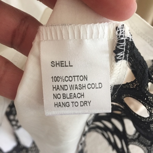 NWT WHY DRESS Hi Lo Top Black/White Size Small - Picture 12 of 15